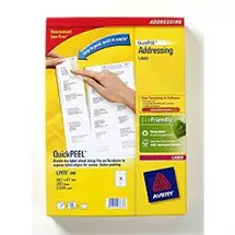 Avery Labels | Avery QuickPEEL Addressing Labels self-adhesive label White 2500 pc(s)