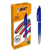 Bic | BIC Colors Smooth Black, Blue, Green, Red Twist retractable ballpoint