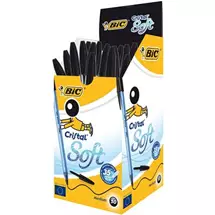 Bic | BIC Cristal Soft Black Stick ballpoint pen Medium 50 pc(s)