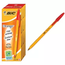Bic | BIC Orange Fine Red Stick ballpoint pen 20 pc(s) | In Stock