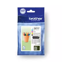 Brother Ink Cartridge | Brother LC3217VALDR ink cartridge 4 pc(s) Original Black, Cyan,