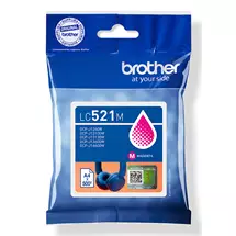 Brother Ink Cartridge | Brother LC521M Genuine Ink Cartridge - Magenta | In Stock