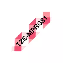 Brother Label-Making Tapes | Brother TZE-MPRG31 label-making tape Black on red | Quzo UK