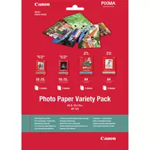 Canon Photo Paper | Canon VP-101 Photo Paper Variety Pack 4x6” and A4 - 20 Sheets