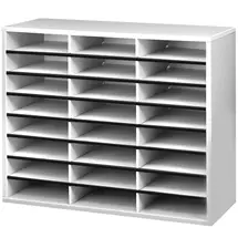 FELLOWES | Fellowes 25041 literature rack 24 shelves Grey, White