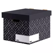 Bankersb | Fellowes 4482801 file storage box Cardboard Black, White