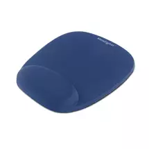 Kensington Mouse Pads | Kensington Foam Mousepad with Integral Wrist Rest Blue