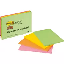 Rectangle | PostIt 6445 note paper Rectangle Green, Orange, Pink, Yellow 45 sheets