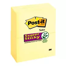 Post-It | Post-It Super Sticky Notes, 3 in x 5 in, Canary Yellow, 12 Pads/Pack