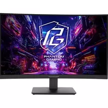 ASRock Phantom Gaming PG27QRT1B 27 Inch QHD (2560 x 1440) Curved 1500R VA Gaming Monitor, 180Hz 1ms (MPRT) Response Time, 2 x HDMI 2.0, 1 x DisplayPort 1.4, 1 x Headphone Out