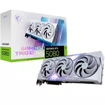 MSI Graphics Cards | MSI GAMING GEFORCE RTX 5080 16G TRIO OC WHITE graphics card NVIDIA 16