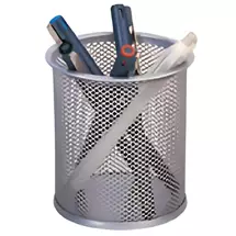 Pen & Pencil Holders | Q-CONNECT KF00846 pen/pencil holder Silver | Quzo UK