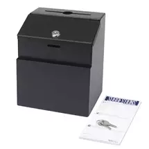 Safco | Safco 4232BL mailbox Black Steel | In Stock | Quzo UK