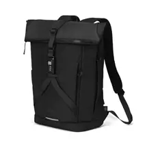 Laptop Rucksack | DICOTA D32175-RPET backpack Roll top backpack Black Polyester