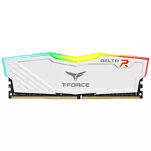 TEAM DELTA 16GB DESKTOP MEMORY, RGB, DDR4, 3200MHZ, CL16,  WHITE