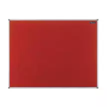 New Arrivals &amp; Just In | Nobo Basic Fixed bulletin board Red Felt | In Stock