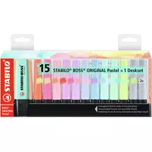 New Arrivals &amp; Just In | STABILO Boss Original Pastel marker 15 pc(s) Chisel tip Multicolour