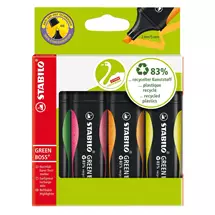New Arrivals &amp; Just In | STABILO GREEN BOSS marker 4 pc(s) Chisel tip Green, Orange, Pink,