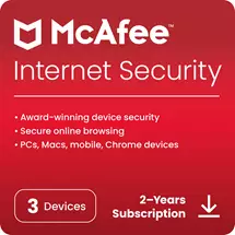 Mcafee  | McAfee Internet Security 3 Device 2 Year - Digital Download