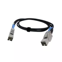 Qnap | QNAP CAB-PCIE10M-8644-4X Serial Attached SCSI (SAS) cable 1 m Black