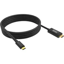 Mobile Phone Cables | Vision TC 2MUSBCHDMI8K/BL mobile phone cable Black 2 m USB C