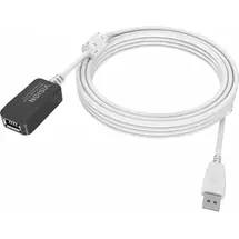 Top Brands | Vision TC 5MUSBEXT+ USB cable USB 2.0 5 m USB A 0.48 Gbit/s White