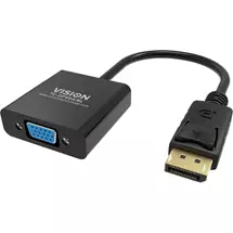Top Brands | Vision TC-DPVGA/BL video cable adapter DisplayPort VGA (D-Sub) Black