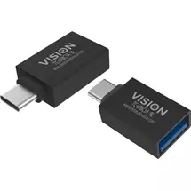 Top Brands | Vision TC-USBC3A/BL cable gender changer USB C USB 3.0 A Black