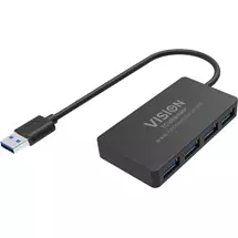 Top Brands | Vision TCUSBHUB4P interface hub USB 3.2 Gen 1 (3.1 Gen 1) TypeA 5