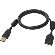 Top Brands | Vision TC-2MUSBEXT-BL USB cable USB 2.0 2 m USB A 0.48 Gbit/s Black