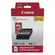 Canon Ink Cartridges | Canon PGI530/CLI531 PVP ink cartridge 6 pc(s) Original Black, Cyan,