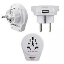 Ac Adapters and Chargers | Hama World to Europe USB power plug adapter Universal White