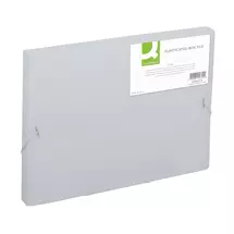 Translucent | Q-CONNECT Elasticated box file, frosted – Clear | In Stock