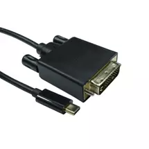 New Arrivals &amp; Just In | USB-C TO DVI 4K 30HZ 1 Meter Black Data Cable | In Stock