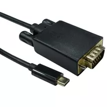 New Arrivals &amp; Just In | USB C to VGA 1080P 60HZ  2 Meter Black Data Cable | In Stock