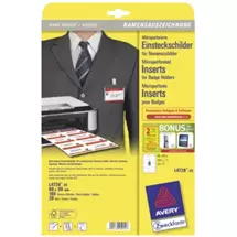 Avery | Avery L4728-20 identity badge/badge holder Paper 160 pc(s)