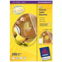 Avery CD/DVD Labels | Avery L6043-100 printer label Transparent CD | Quzo UK