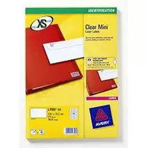 Paper | Avery L755125. Product colour: Transparent, Material: Paper, Print