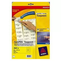Address Labels | Avery J8562-25 printer label Transparent | Quzo UK