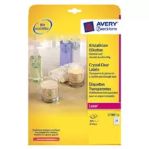 Address Labels | Avery L7780-25 printer label Transparent | Quzo UK