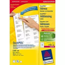 Address Labels | Avery L7161-100 addressing label White | Quzo UK