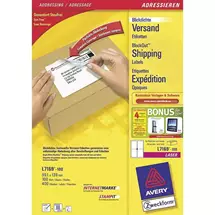 Avery Large Labels | Avery L7169-100 self-adhesive label White 400 pc(s)