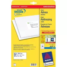 Address Labels | Avery J8159-25 addressing label White | Quzo UK