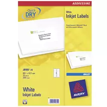 Address Labels | Avery J8165-25 addressing label White | Quzo UK