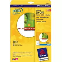 Avery CD/DVD Labels | Avery J8676-25 printer label White | Quzo UK