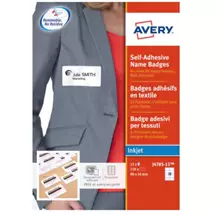 Avery Visitors Badge | Avery J4785-15 clothing badge | Quzo UK