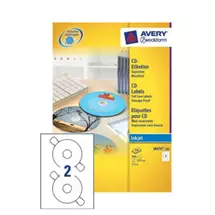 Avery CD/DVD Labels | Avery J8676100 storage media label CD/DVD Selfadhesive label 200