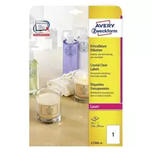 Large Labels | Avery L7784-25 printer label Transparent Non-adhesive printer label