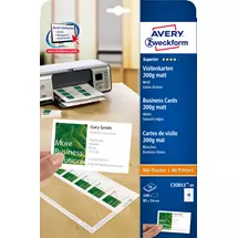 Avery Specialist Papers | Avery Business Cards 85 x 54 Quick & Clean 10 Sheets business card