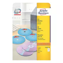 Avery CD/DVD Labels | Avery CD Labels Super Size, 117 mm for Laser & Inkjet Printers